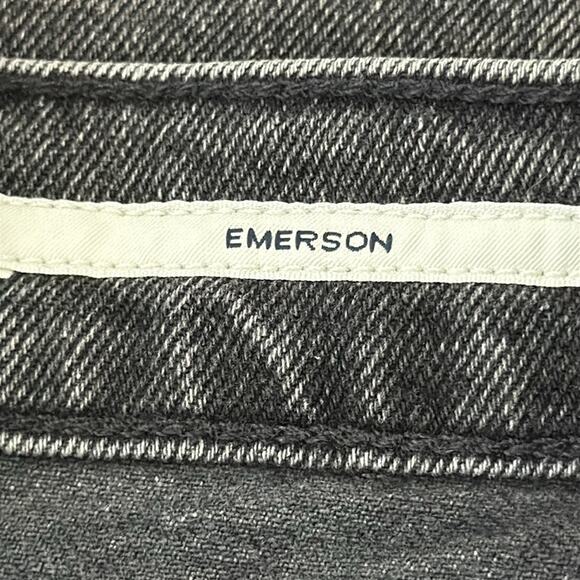 NWT Citizens Of Humanity Washed Black Emerson Slim Fit Boyfriend Denim Jeans - Picture 8 of 8